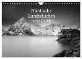 Nordische Landschaften - monochrom (Wandkalender 2024 DIN A4 quer), CALVENDO Monatskalender - Jeanny Müller