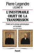 Cover-Bild zum Titel 'L'inestimable objet de transmission' von 'Pierre Legendre'