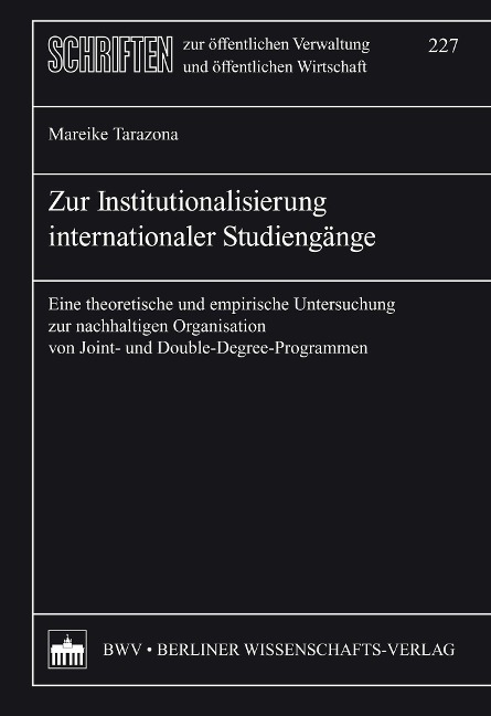 Zur Institutionalisierung internationaler Studiengänge - Mareike Tarazona