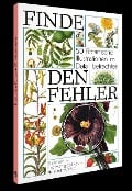 Cover-Bild zum Titel 'Finde den Fehler - 50 Botanische Illustrationen' von ''
