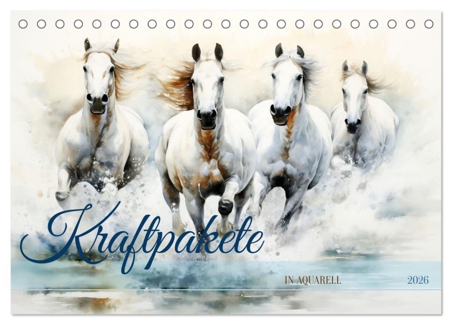 Kraftpakete in Aquarell (Tischkalender 2026 DIN A5 quer), CALVENDO Monatskalender - Daniela Tapper