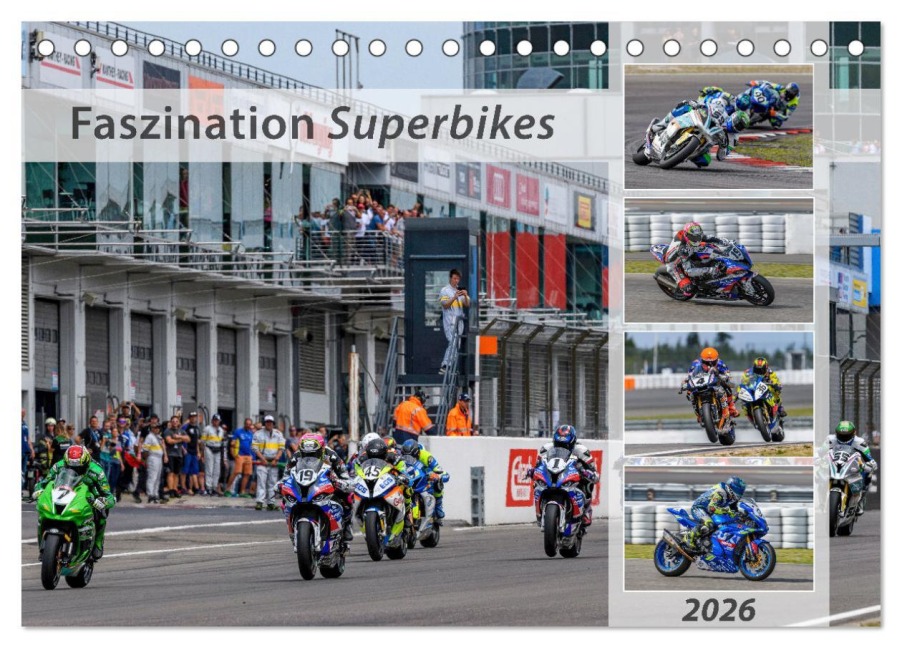 Faszination Superbikes (Tischkalender 2026 DIN A5 quer), CALVENDO Monatskalender - Dieter Wilczek & Michael Schweinle
