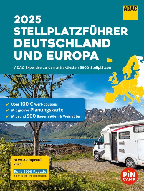 ADAC Stellplatzführer 2025 Deutschland und Europa - 
