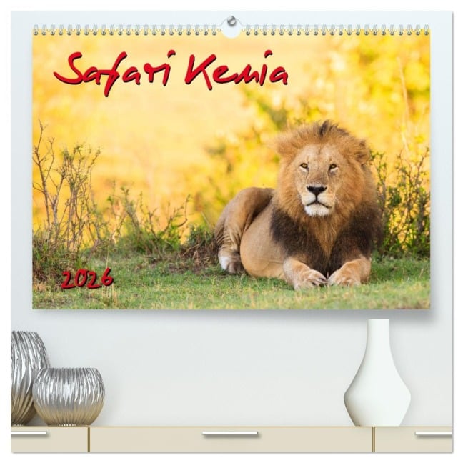 Safari Kenia (hochwertiger Premium Wandkalender 2026 DIN A2 quer), Kunstdruck in Hochglanz - Gerd-Uwe Neukamp