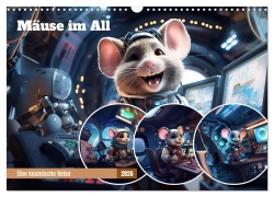 Cover-Bild zum Titel 'Mäuse im All (Wandkalender 2026 DIN A3 quer), CALVENDO Monatskalender' von 'Thomas Meinert'