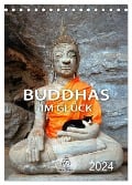Buddhas im Glück (Tischkalender 2024 DIN A5 hoch), CALVENDO Monatskalender - BuddhaART BuddhaART