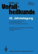 Cover-Bild zum Titel '42. Jahrestagung der Deutschen Gesellschaft für Unfallheilkunde e.V.' von ''