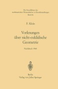 Cover-Bild zum Titel 'Vorlesungen über Nicht-Euklidische Geometrie' von 'Felix Klein'