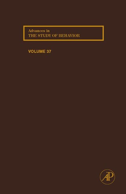 Advances in the Study of Behavior - 