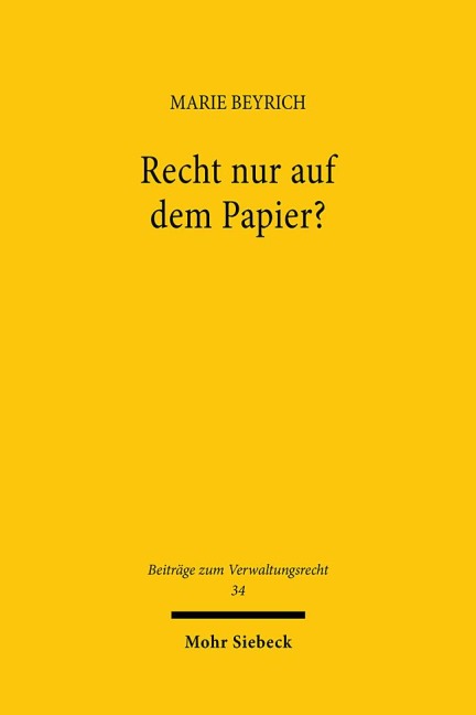 Recht nur auf dem Papier? - Marie Beyrich