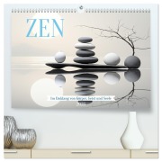 Cover-Bild zum Titel 'Zen (hochwertiger Premium Wandkalender 2026 DIN A2 quer), Kunstdruck in Hochglanz' von 'Cathrin Illgen'