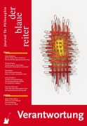 Cover-Bild zum Titel 'Der Blaue Reiter. Journal für Philosophie / Verantwortung' von 'Dieter Birnbacher, Catrin Misselhorn, Jürgen Nielsen-Sikora'