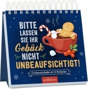 Cover-Bild zum Titel 'Postkarten-Adventskalender. Bitte lassen Sie Ihr Gebäck nicht unbeaufsichtigt!' von ''