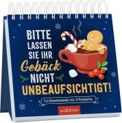 Cover-Bild zum Titel 'Postkarten-Adventskalender. Bitte lassen Sie Ihr Gebäck nicht unbeaufsichtigt!' von ''