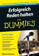 Cover-Bild zum Titel 'Erfolgreich Reden halten für Dummies' von 'Malcolm Kushner'