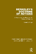 Cover-Bild zum Titel 'Berkeley's Doctrine of Notions' von 'Daniel E. Flage'