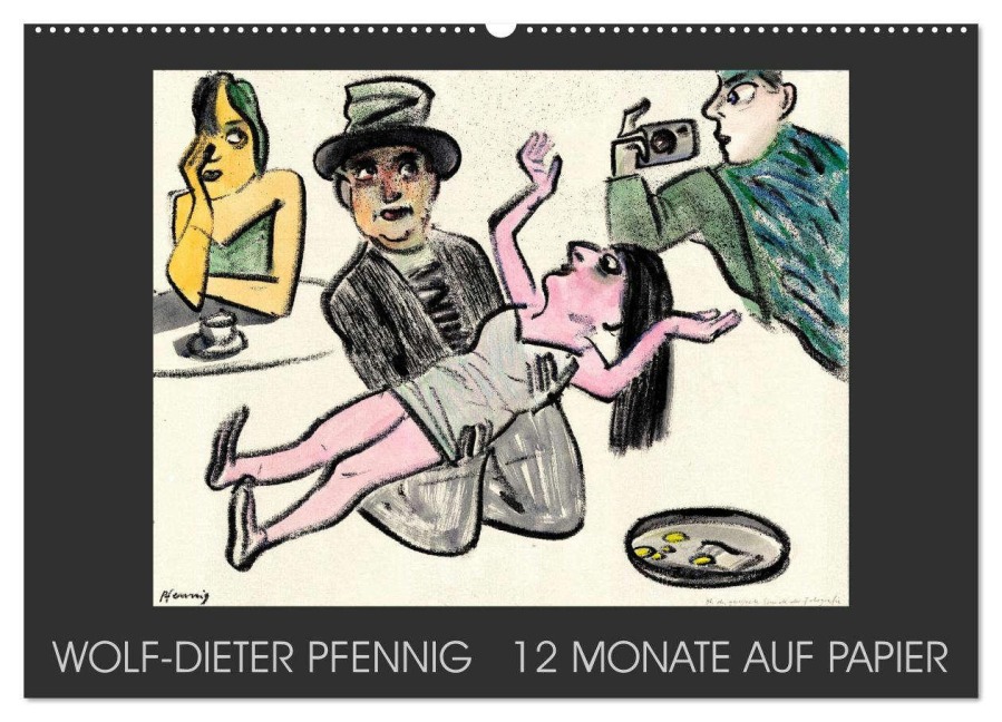 Wolf-Dieter Pfenning - 12 Monate auf Papier (Wandkalender 2026 DIN A2 quer), CALVENDO Monatskalender - Wolf-Dieter Pfennig