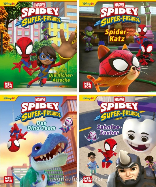 Nelson Mini-Bücher: 4er Spidey und seine Freunde 9-12 - 