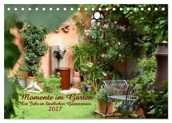 Cover-Bild zum Titel 'Momente im Garten (Tischkalender 2027 DIN A5 quer), CALVENDO Monatskalender' von 'Hanne Wirtz'