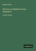 Cover-Bild zum Titel 'Historie van Mejuffrouw Sara Burgerhart' von 'Agatha Deken'