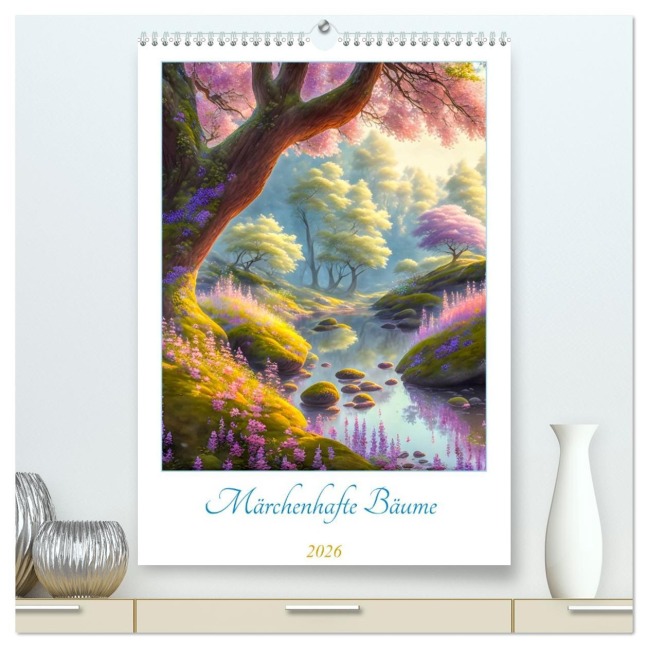 Märchenhafte Bäume (hochwertiger Premium Wandkalender 2026 DIN A2 hoch), Kunstdruck in Hochglanz - Angelika Beuck