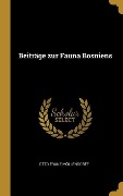 Beiträge Zur Fauna Bosniens - Otto Franz Mollendorff