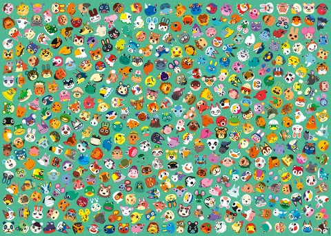 Erwachsenenpuzzle 1000 Teile - Challenge Animal Crossing - 