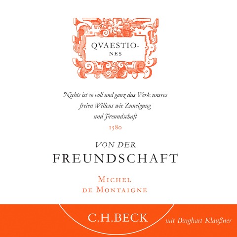 Von der Freundschaft - Michel De Montaigne
