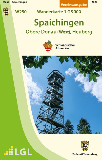 Spaichingen - Obere Donau (West), Heuberg. Wanderkarte 1:25.000 - 