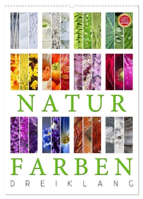 Natur Farben Dreiklang (Wandkalender 2026 DIN A2 hoch), CALVENDO Monatskalender - Martina Cross