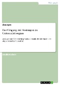 Cover-Bild zum Titel 'Der Umgang mit Störungen zu Unterrichtsbeginn' von ''