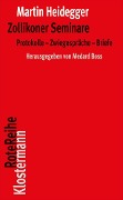 Cover-Bild zum Titel 'Zollikoner Seminare' von 'Martin Heidegger'