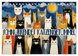 Cover-Bild zum Titel 'Schnurrendes Katzengetümmel (Tischkalender 2026 DIN A5 quer), CALVENDO Monatskalender' von 'Renate Utz'
