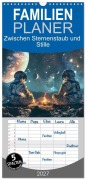 Cover-Bild zum Titel 'Familienplaner 2027 - Zwischen Sternenstaub und Stille mit 5 Spalten (Wandkalender, 21 x 45 cm) CALVENDO' von 'Daniela Tapper'
