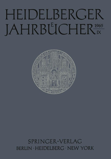 Heidelberger Jahrbücher - 