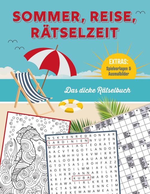 Sommer, Reise, Rätselzeit - Das dicke Rätselbuch - 