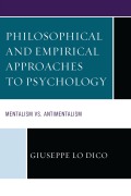 Cover-Bild zum Titel 'Philosophical and Empirical Approaches to Psychology' von 'Giuseppe Lo Dico'