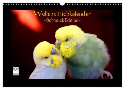 Cover-Bild zum Titel 'Wellensittichkalender - Schmuck Edition (Wandkalender 2026 DIN A3 quer), CALVENDO Monatskalender' von 'Björn Bergmann'