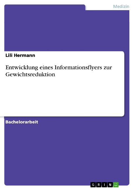 Entwicklung eines Informationsflyers zur Gewichtsreduktion - Lili Hermann