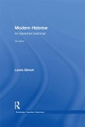 Cover-Bild zum Titel 'Modern Hebrew: An Essential Grammar' von 'Lewis Glinert'