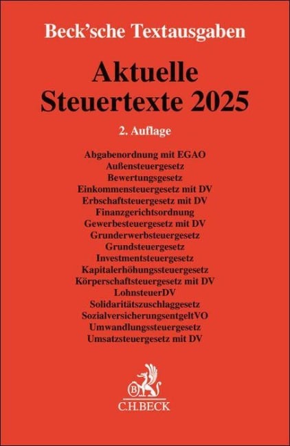 Aktuelle Steuertexte 2025 - 