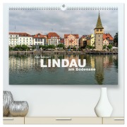 Cover-Bild zum Titel 'Lindau am Bodensee (hochwertiger Premium Wandkalender 2026 DIN A2 quer), Kunstdruck in Hochglanz' von 'Peter Schickert'