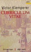 Cover-Bild zum Titel 'Curriculum vitae' von 'Victor Klemperer'