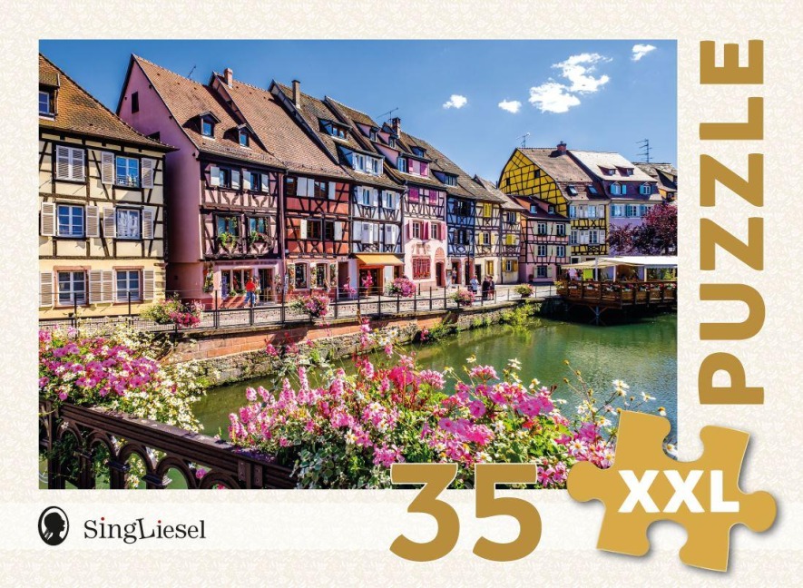 Demenz-Puzzle: Colmar. Das Demenz-Puzzle-Spiel mit 35 Puzzle-Teilen im XXL-Format. - 