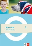 Cover-Bild zum Titel 'Blue Line 2 Workbook mit Audios Klasse 6' von ''