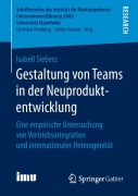 Cover-Bild zum Titel 'Gestaltung von Teams in der Neuproduktentwicklung' von 'Isabell Sieberz'