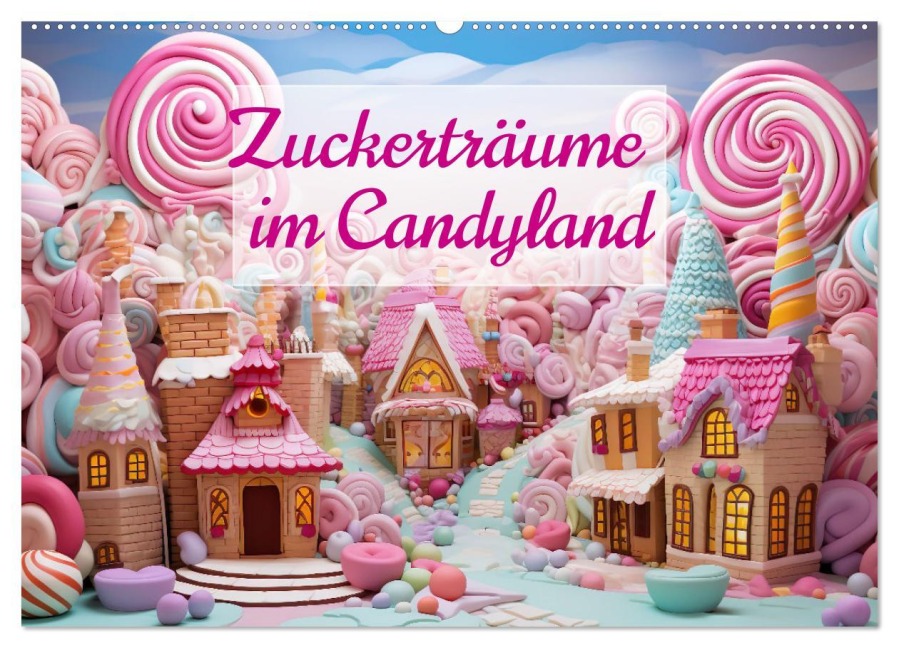 Zuckerträume im Candyland (Wandkalender 2025 DIN A2 quer), CALVENDO Monatskalender - Ally Bee