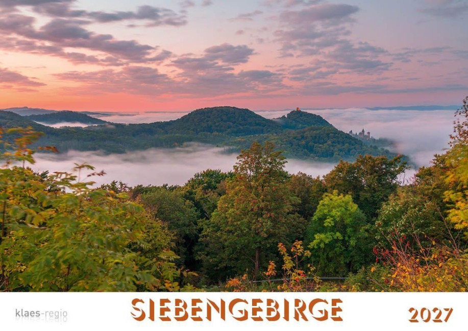 Siebengebirge 2027 Bildkalender A4 quer, spiralgebunden - 