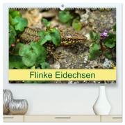 Cover-Bild zum Titel 'Flinke Eidechsen (hochwertiger Premium Wandkalender 2026 DIN A2 quer), Kunstdruck in Hochglanz' von 'Kattobello Kattobello'