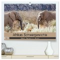 Afrikas Schwergewichte Elefant, Nashorn und Nilpferd (hochwertiger Premium Wandkalender 2024 DIN A2 quer), Kunstdruck in Hochglanz - Britta Kärcher